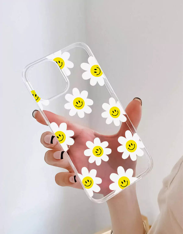 Aesthetic Smiley Daisy Flower Phone Case