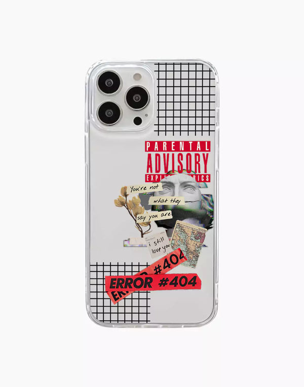 Aesthetic Abstract Collage iPhone Case - URBANLUSA