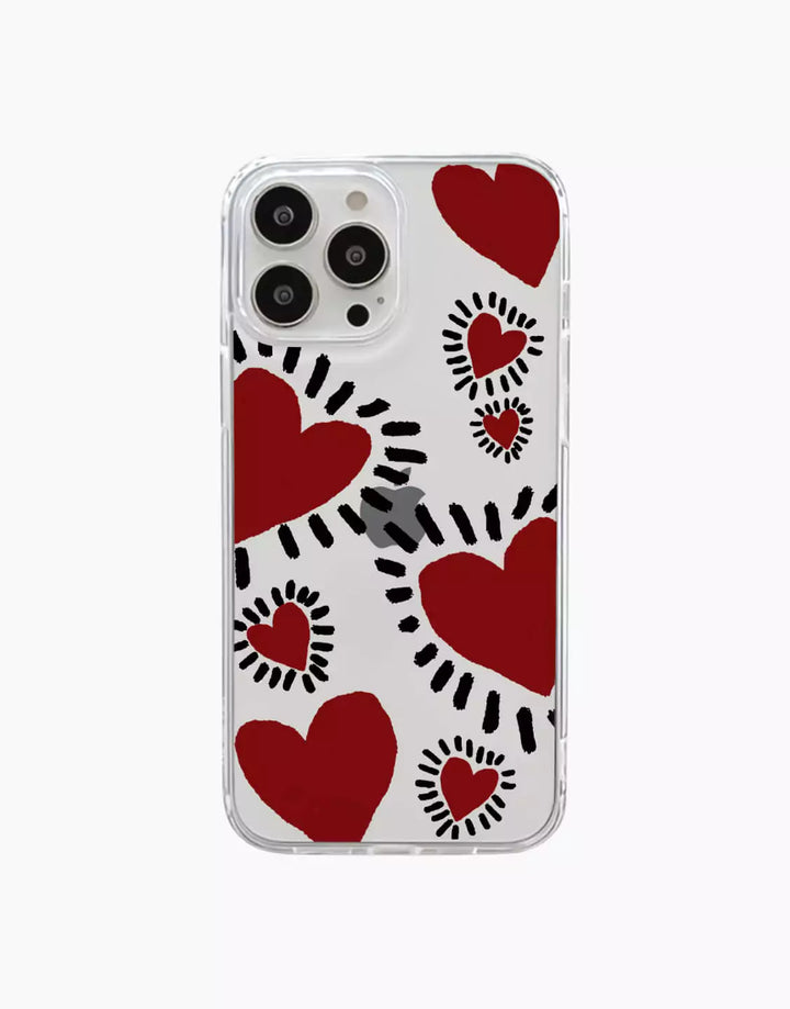 Aesthetic Love Heart iPhone Case - URBANLUSA