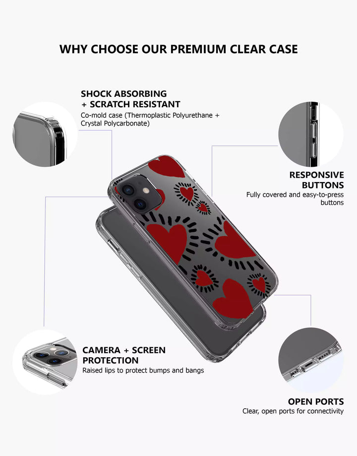 Aesthetic Love Heart iPhone Case - URBANLUSA