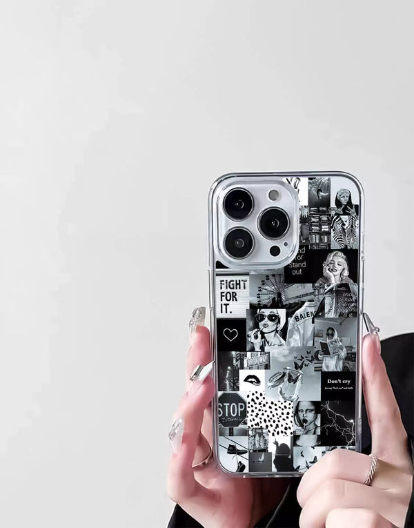 Black and White Collage Phone Case