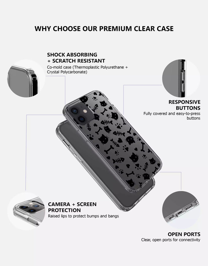 Cute Aesthetic Cat Lovers iPhone Case - URBANLUSA