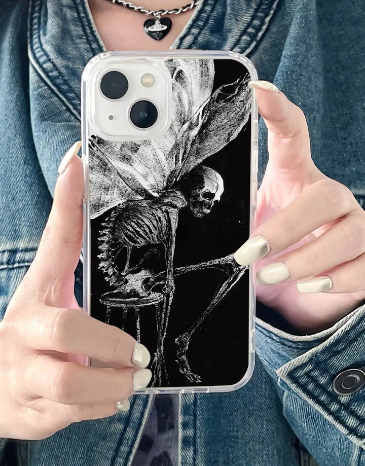 Gothic Fairy Skull iPhone Case - URBANLUSA