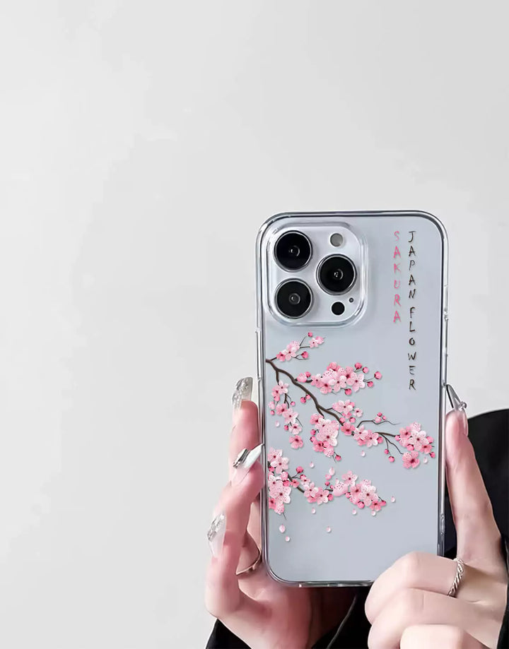 Japanese Sakura Flower Phone Case for iPhone 15 14 13 12 11 Pro Max Blossom Phone Case iPhone 15 14 13 12 Pro Cute Case iPhone XS Max XR SE