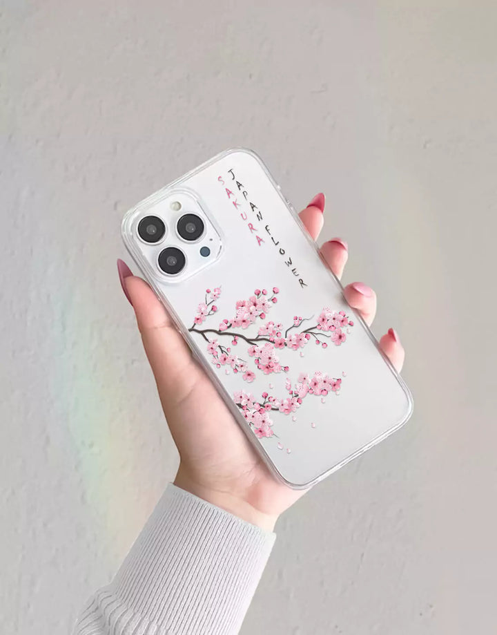 Japanese Sakura Flower Phone Case for iPhone 15 14 13 12 11 Pro Max Blossom Phone Case iPhone 15 14 13 12 Pro Cute Case iPhone XS Max XR SE