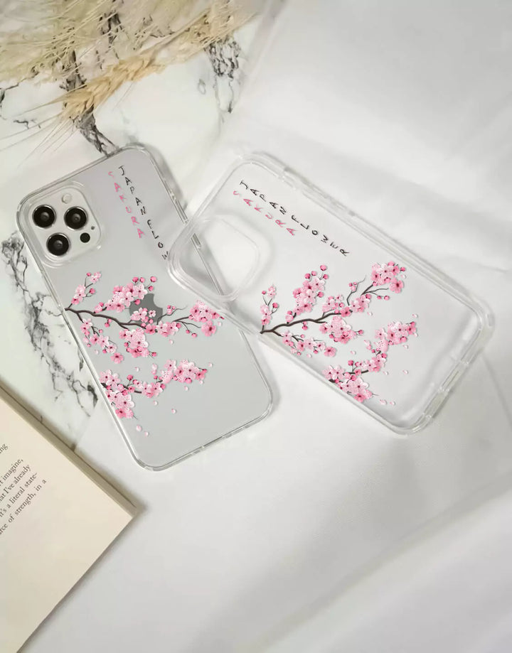 Japanese Sakura Flower Phone Case for iPhone 15 14 13 12 11 Pro Max Blossom Phone Case iPhone 15 14 13 12 Pro Cute Case iPhone XS Max XR SE