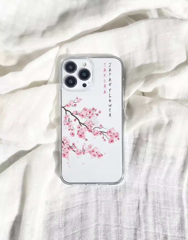 Japanese Sakura Flower Phone Case for iPhone 15 14 13 12 11 Pro Max Blossom Phone Case iPhone 15 14 13 12 Pro Cute Case iPhone XS Max XR SE