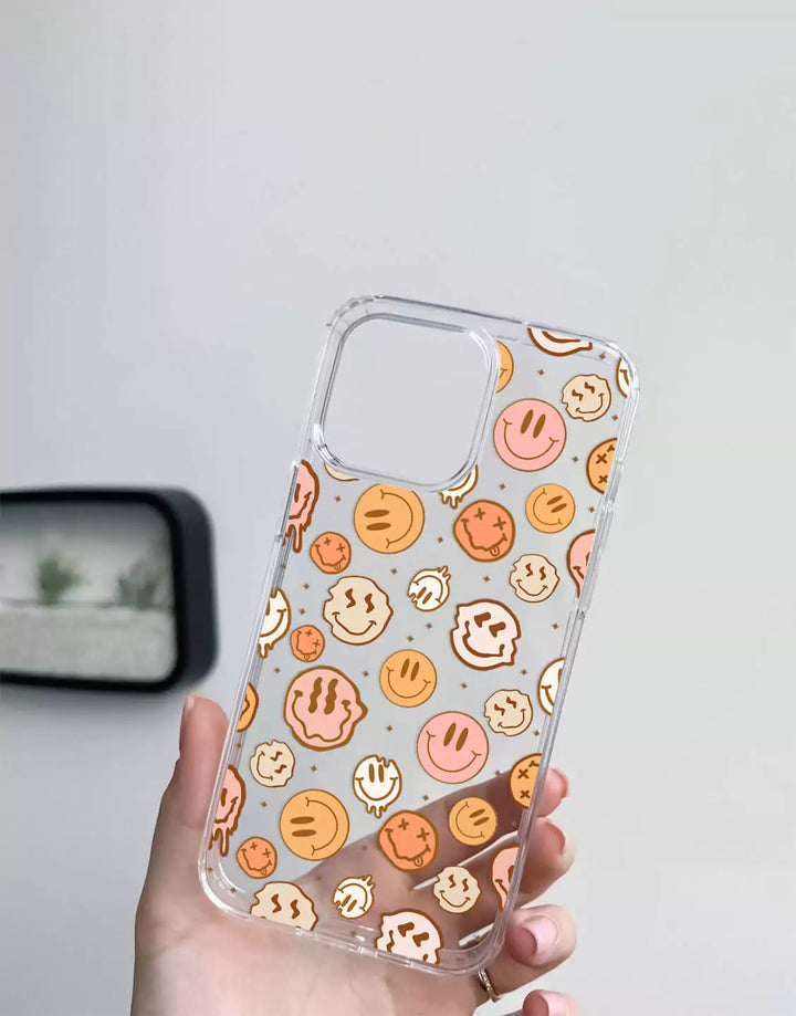 Smiley Face Aesthetic Phone Case for iPhone 14 13 12 11 Pro Max Aesthetic Case iPhone 14 13 12 Cute Smiley Case XS Max iPhone XR 7 8 Plus SE