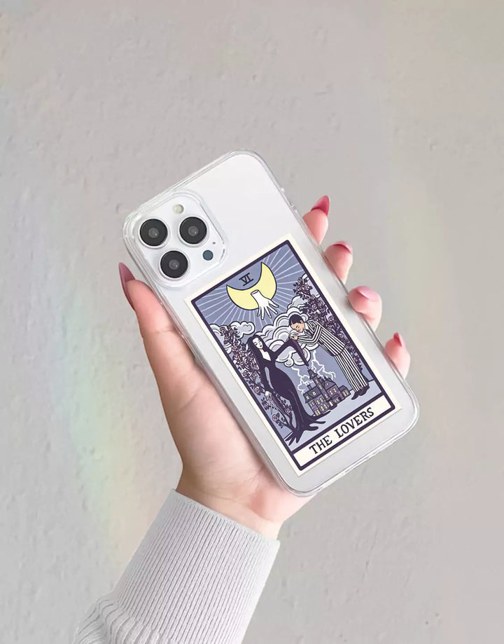 Tarot Card Print Phone Case for iPhone 14 13 12 11 Pro Max Case iPhone 14 13 12 The Lovers Tarot Card Case XS Max iPhone XR 7 8 Plus SE 20