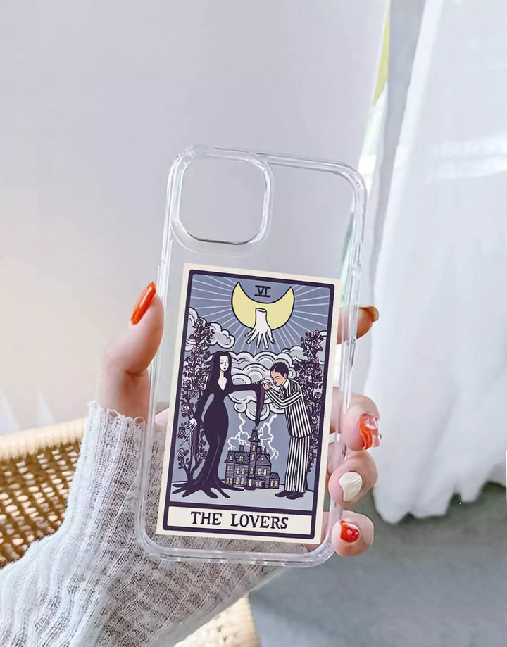 Tarot Card Print Phone Case for iPhone 14 13 12 11 Pro Max Case iPhone 14 13 12 The Lovers Tarot Card Case XS Max iPhone XR 7 8 Plus SE 20