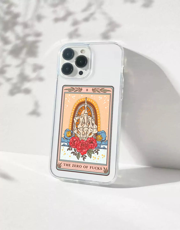 The Zero Of Fuck Card Phone Case for iPhone 14 13 12 11 Pro Max Case iPhone 14 13 12 11  Tarot Card Print Case XS Max iPhone XR 7 8 Plus SE 20