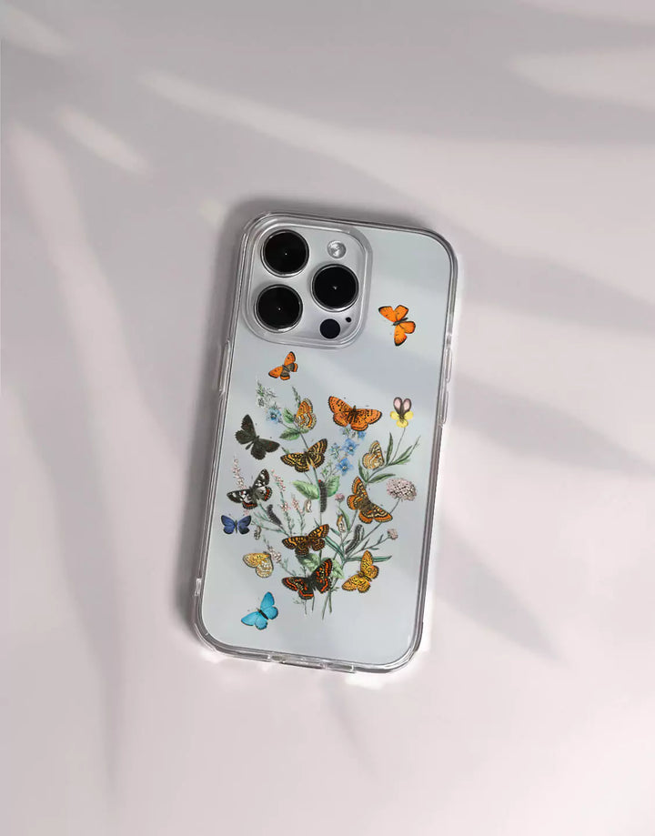 Vintage Butterfly Aesthetic Phone Case for iPhone 14 13 12 11 Pro Max Aesthetic Case iPhone 14 13 12 Butterflys Case XS Max iPhone XR 7 8 Plus SE