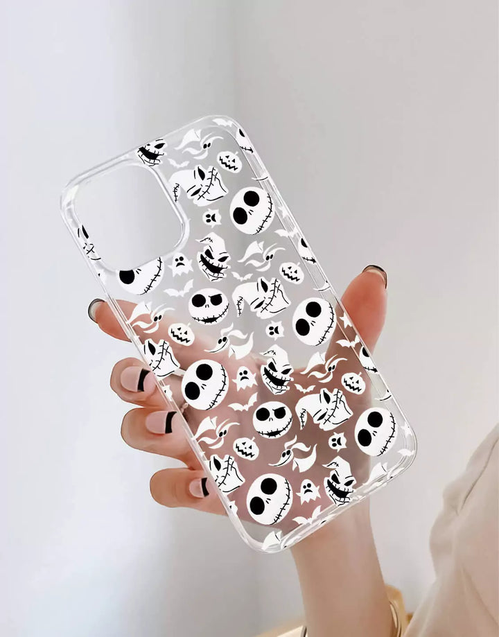 Aesthetic Gothic Skull Case for iPhone 14 13 12 Pro Max Jack Skellington Case iPhone 14 13 12 11 Pro Pumpkin iPhone Case XR XS Max 8 Plus SE