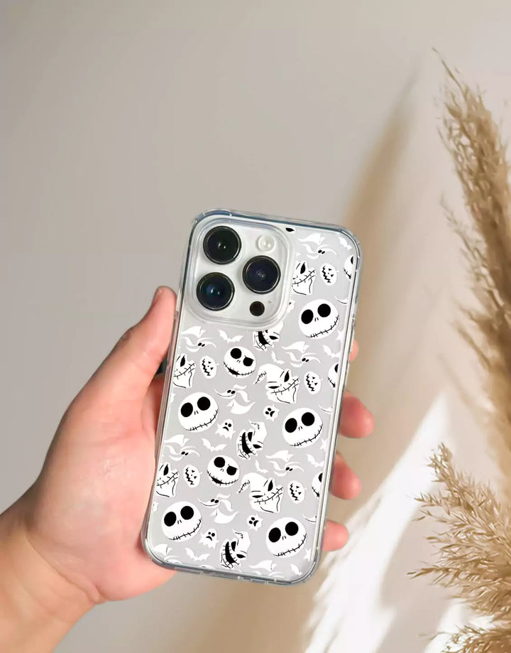 Aesthetic Gothic Skull Case for iPhone 14 13 12 Pro Max Jack Skellington Case iPhone 14 13 12 11 Pro Pumpkin iPhone Case XR XS Max 8 Plus SE