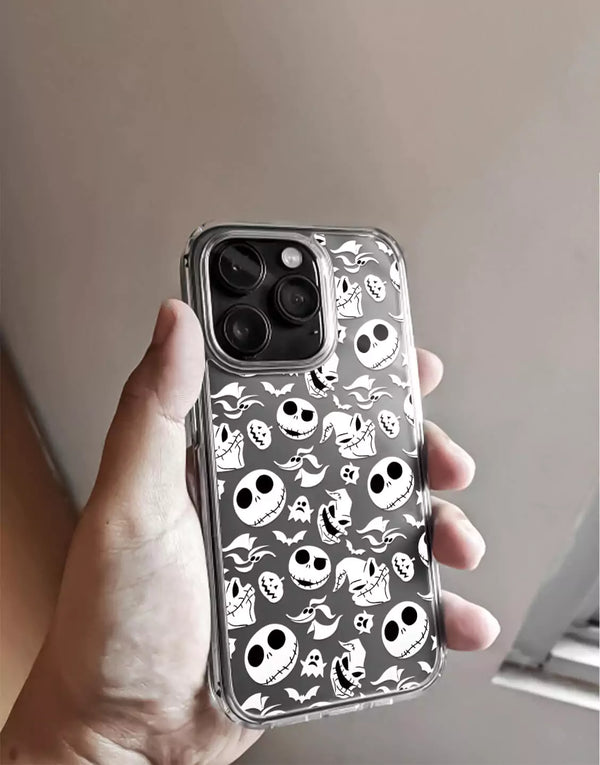 Aesthetic Gothic Skull Case for iPhone 14 13 12 Pro Max Jack Skellington Case iPhone 14 13 12 11 Pro Pumpkin iPhone Case XR XS Max 8 Plus SE