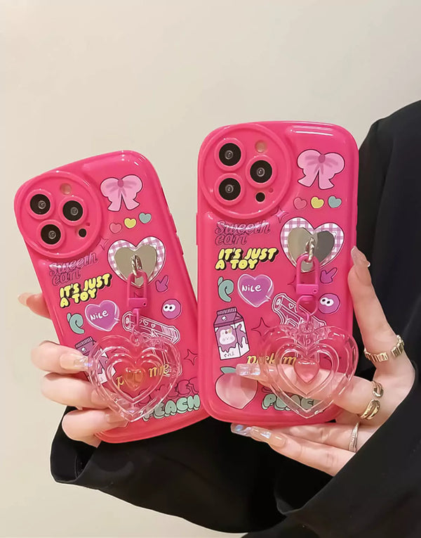 Aesthetic Kawaii Y2k Pink iPhone Case