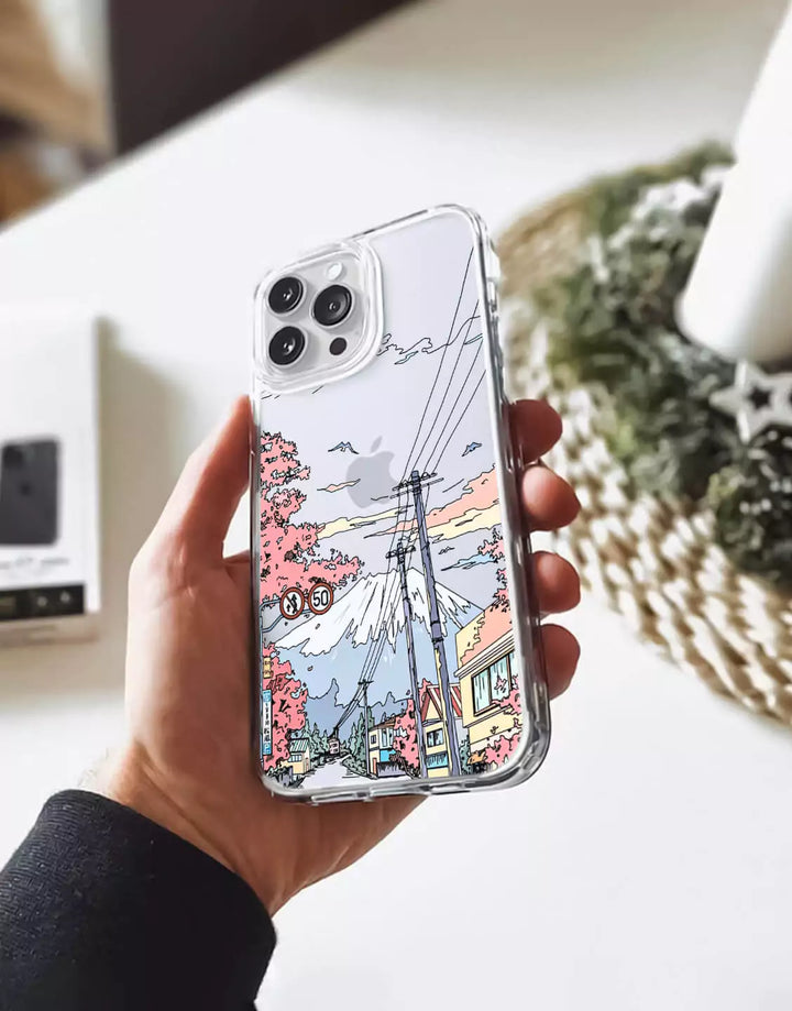 Anime Aesthetic Landscape Japan Case for iPhone 15 14 13 12 11 Pro Max Scenery Case iPhone 14 13 12 XR Painting Case XS Max Case iPhone 7 8 SE 2020