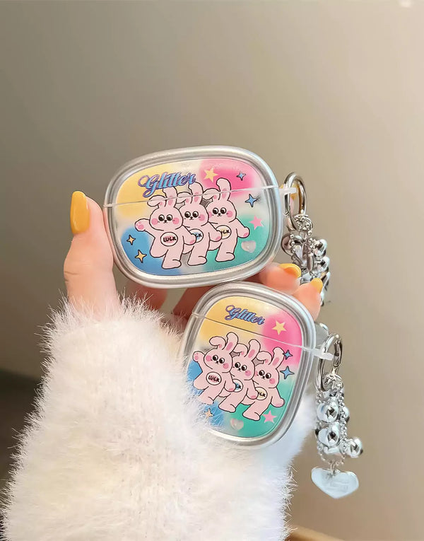 Cute Little Rabbits AirPods Case