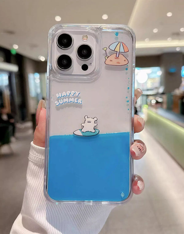 Cute Surfing Quicksand iPhone 15 14 13 12 11 Pro Max Case iPhone 13 12 mini case iPhone XS Max Case iPhone XR iPhone 7 8 Plus iPhone SE Case