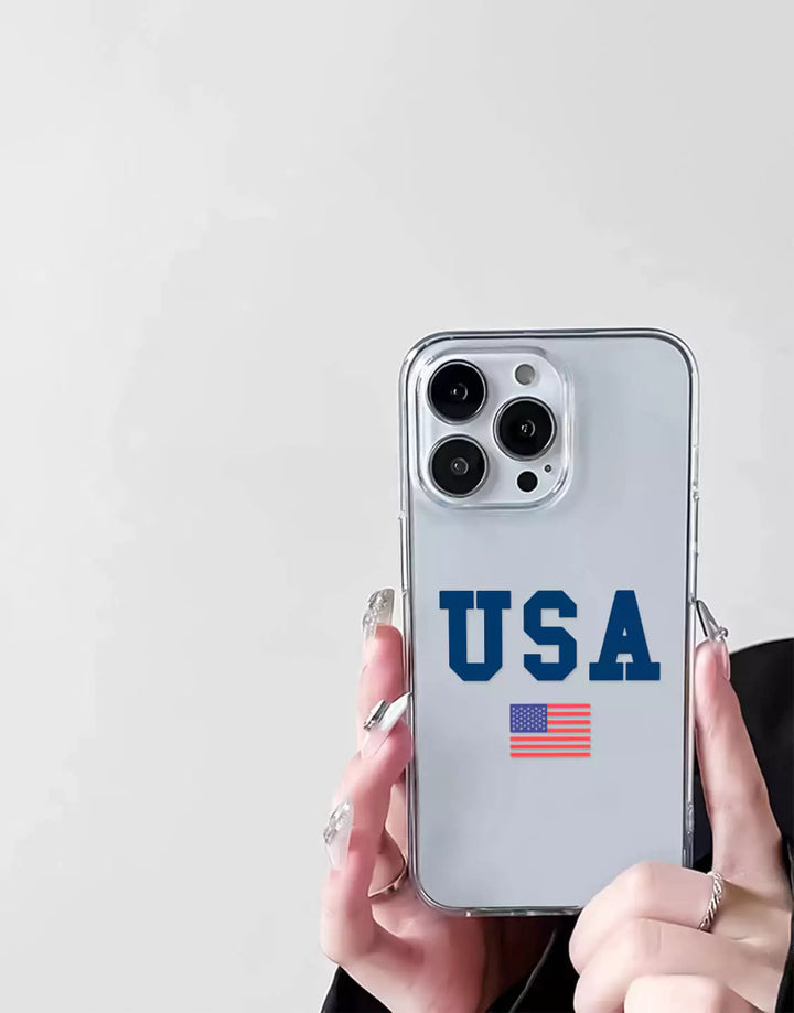 Cute USA Flag Phone Case for iPhone 15 14 13 12 11 iPhone XS Max XR X America US Flag Case 8 Plus 7 Plus SE 2020