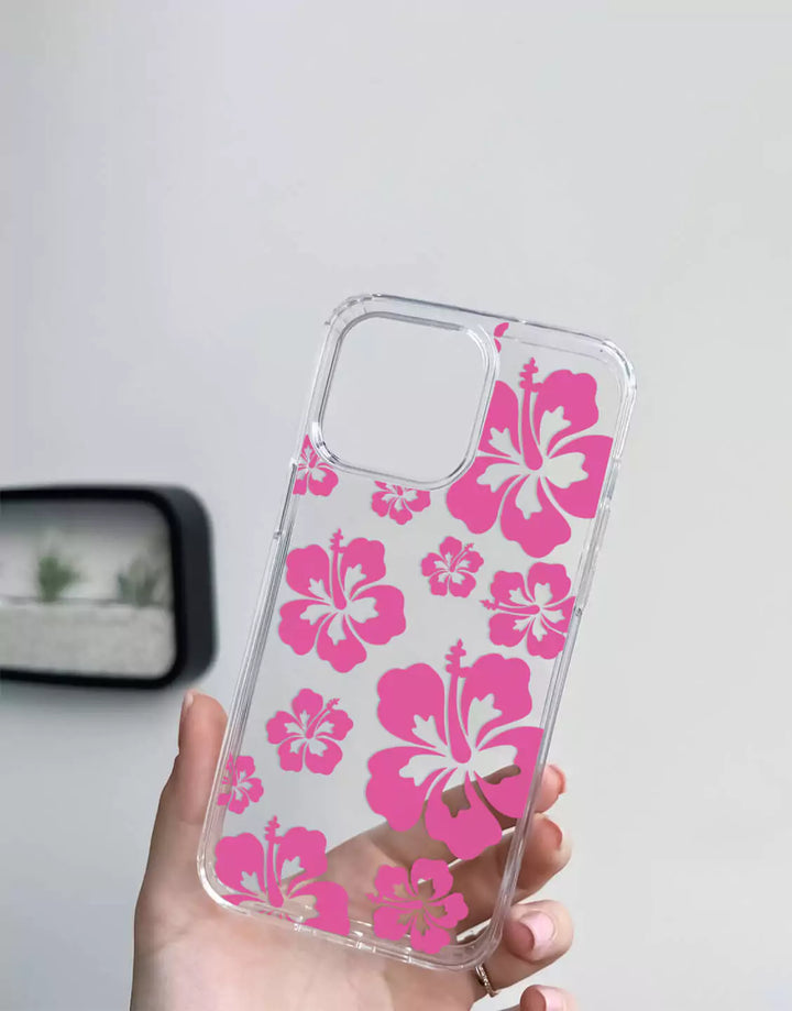 Hibiscus Flower Phone Case for iPhone 14 13 12 11 Pro Max Floral Phone Case iPhone 15 14 13 12 Pro Aesthetic Phone Case iPhone X