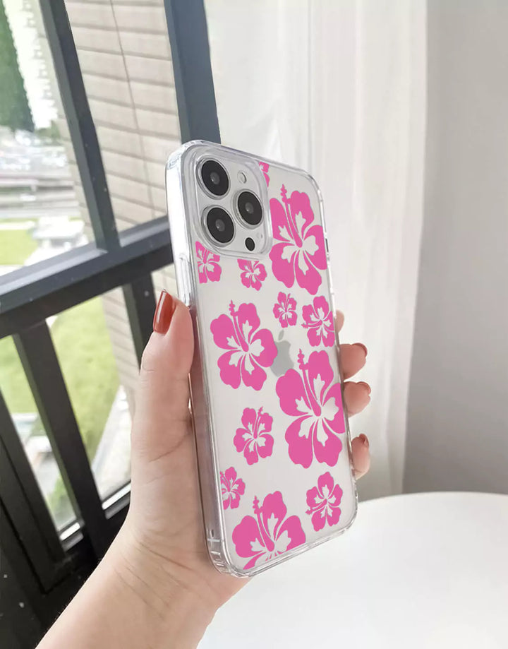 Hibiscus Flower Phone Case for iPhone 14 13 12 11 Pro Max Floral Phone Case iPhone 15 14 13 12 Pro Aesthetic Phone Case iPhone X