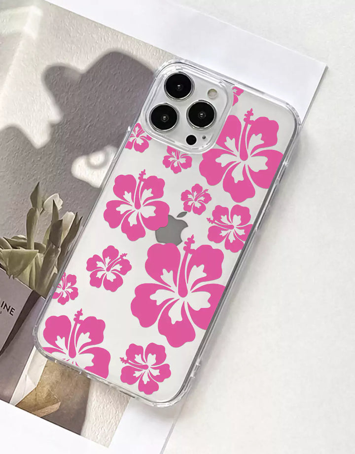 Hibiscus Flower Phone Case for iPhone 14 13 12 11 Pro Max Floral Phone Case iPhone 15 14 13 12 Pro Aesthetic Phone Case iPhone X