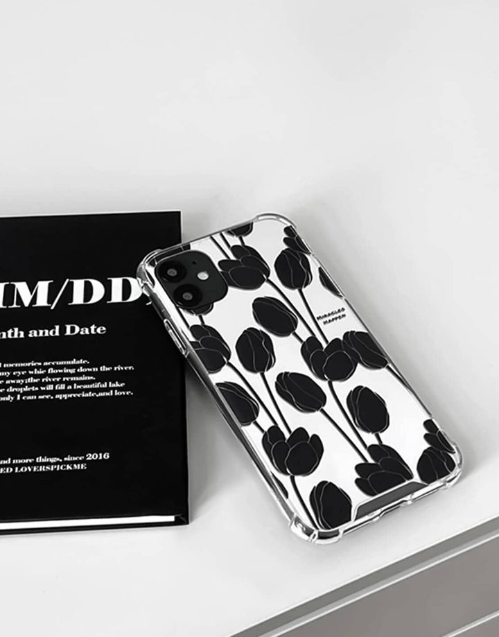 Retro Tulip Flowers iPhone Case - URBANLUSA