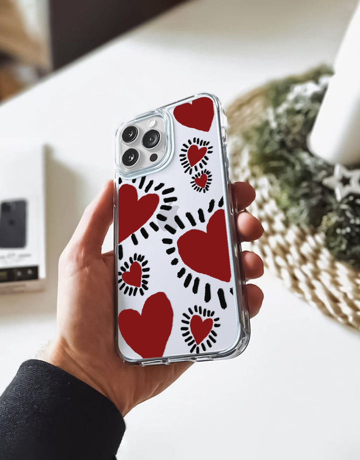 Aesthetic Love Heart iPhone Case - URBANLUSA