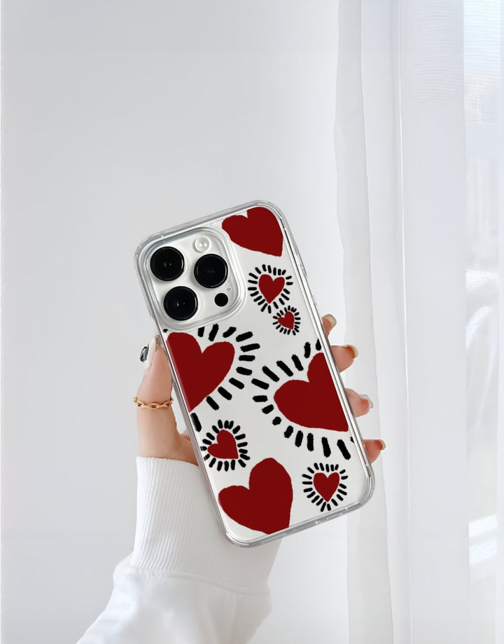 Aesthetic Love Heart iPhone Case - URBANLUSA