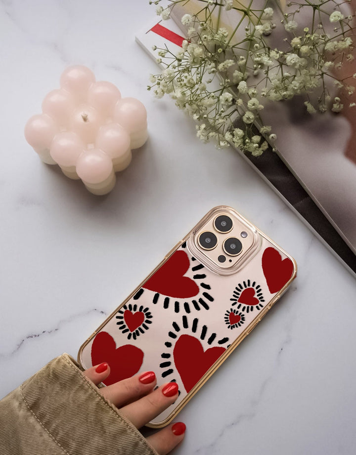 Aesthetic Love Heart iPhone Case - URBANLUSA