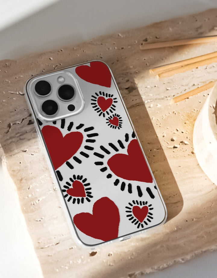 Aesthetic Love Heart iPhone Case - URBANLUSA