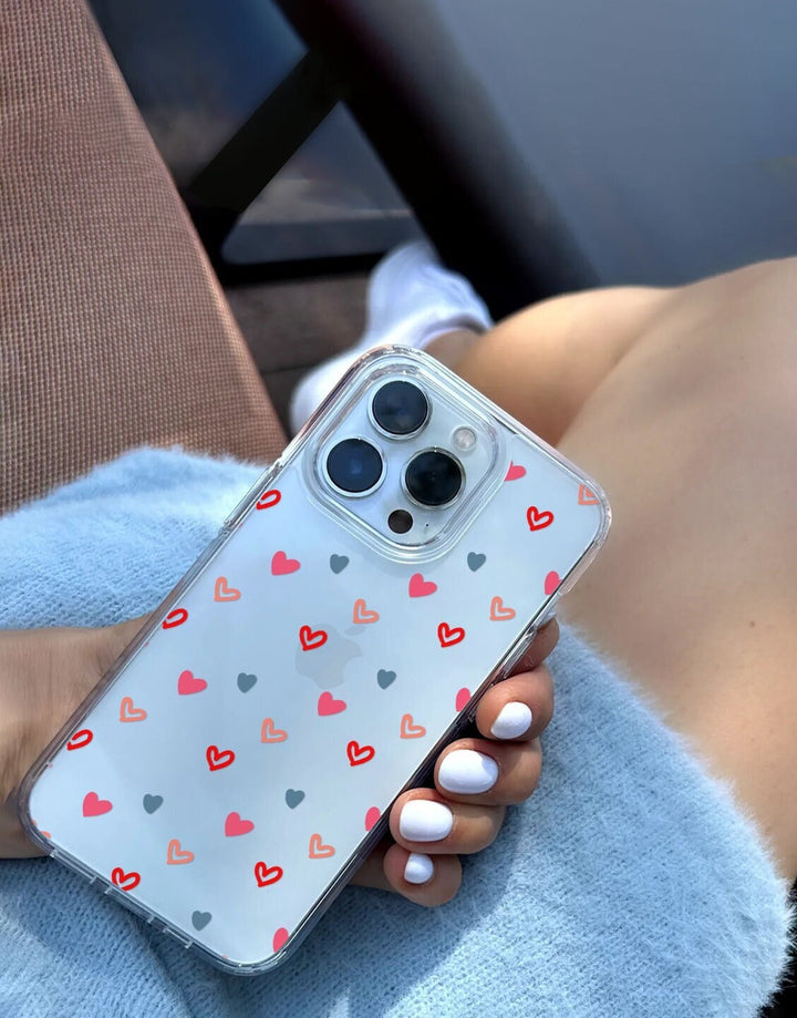 Cute Love Heart Phone Case iPhone / Samsung - URBANLUSA