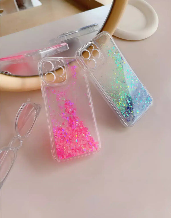 Cute Luminous QuickSand Glitter iPhone Case