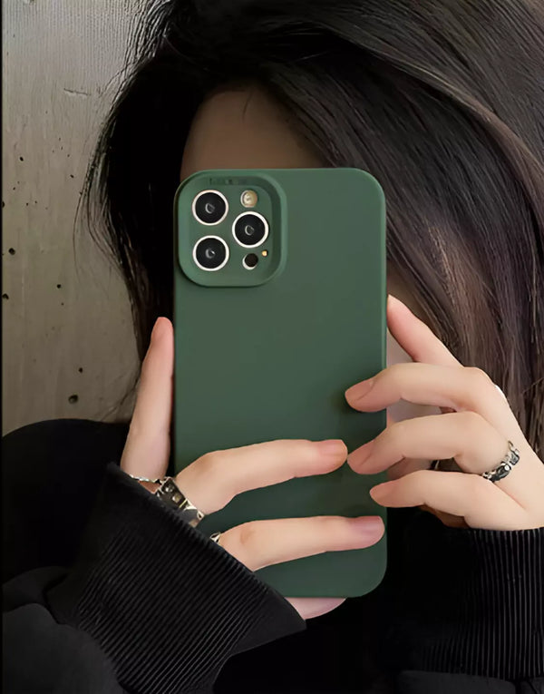 Aesthetic Classic Minimal Dark Green iPhone Case