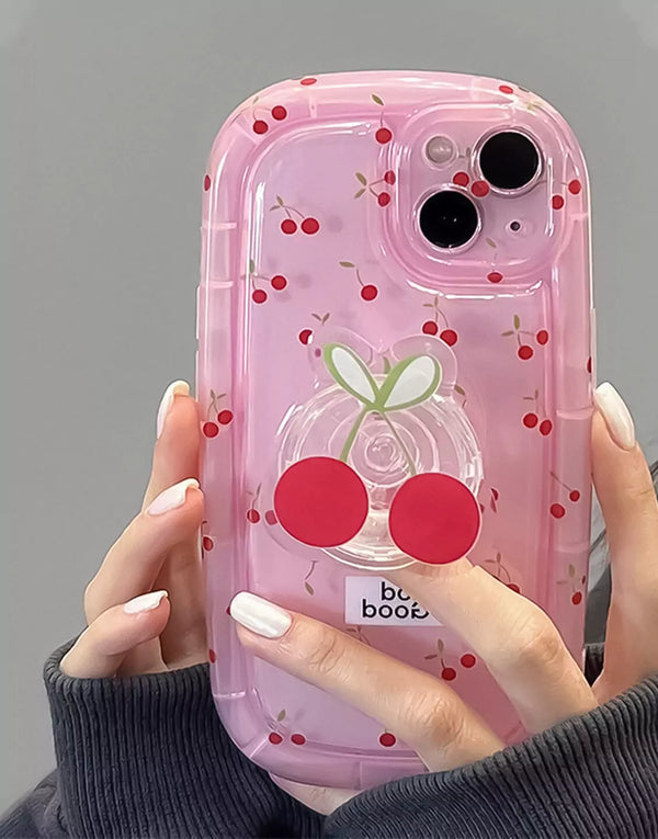 Kawaii Mini Cherry Pink iPhone Case