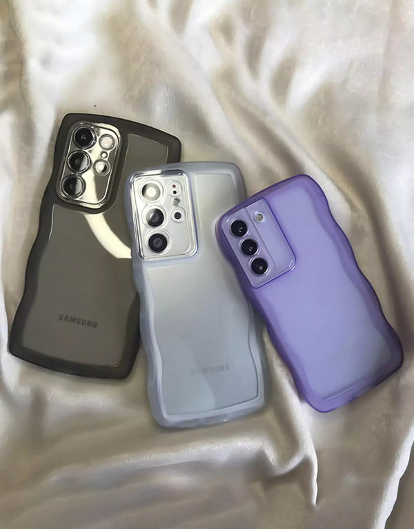 Transparent Curly Wave Samsung Case