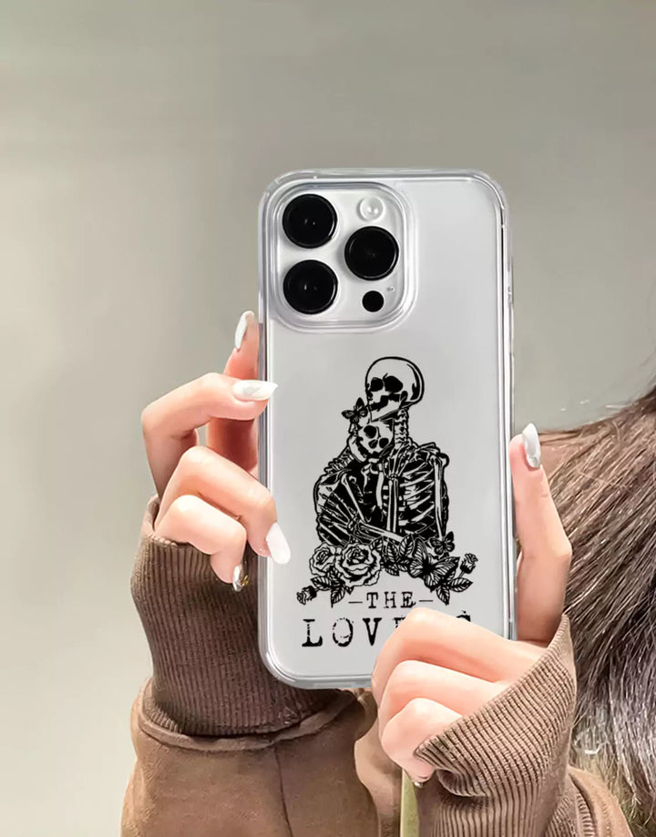 Skeleton Tarot Phone Case for iPhone 15 14 13 12 11 Pro Max Case iPhone 15 14 13 12 Lovers Tarot Card Cas iPhone XS Max XR 7 8 Plus SE Case