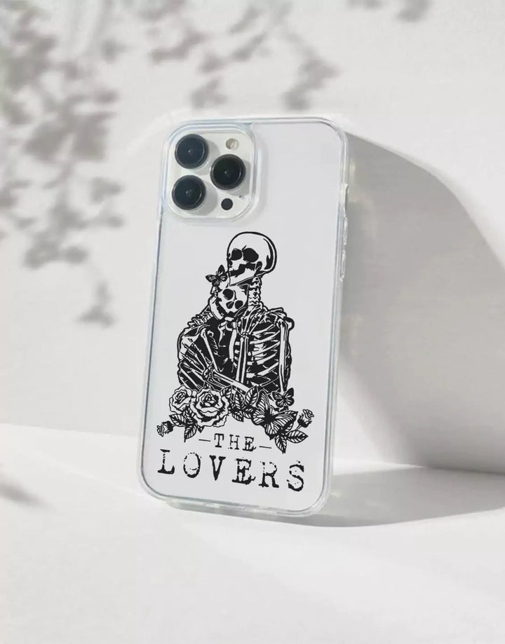 Skeleton Tarot Phone Case for iPhone 15 14 13 12 11 Pro Max Case iPhone 15 14 13 12 Lovers Tarot Card Cas iPhone XS Max XR 7 8 Plus SE Case