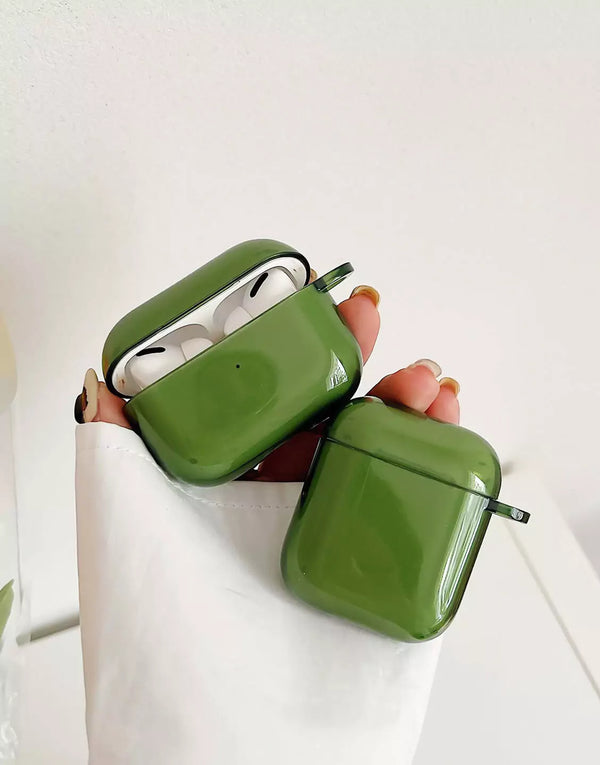 Vintage Pretty Green Aesthetic AirPods Case