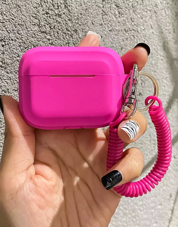 Solid Vivid Colors Silicone AirPods Case