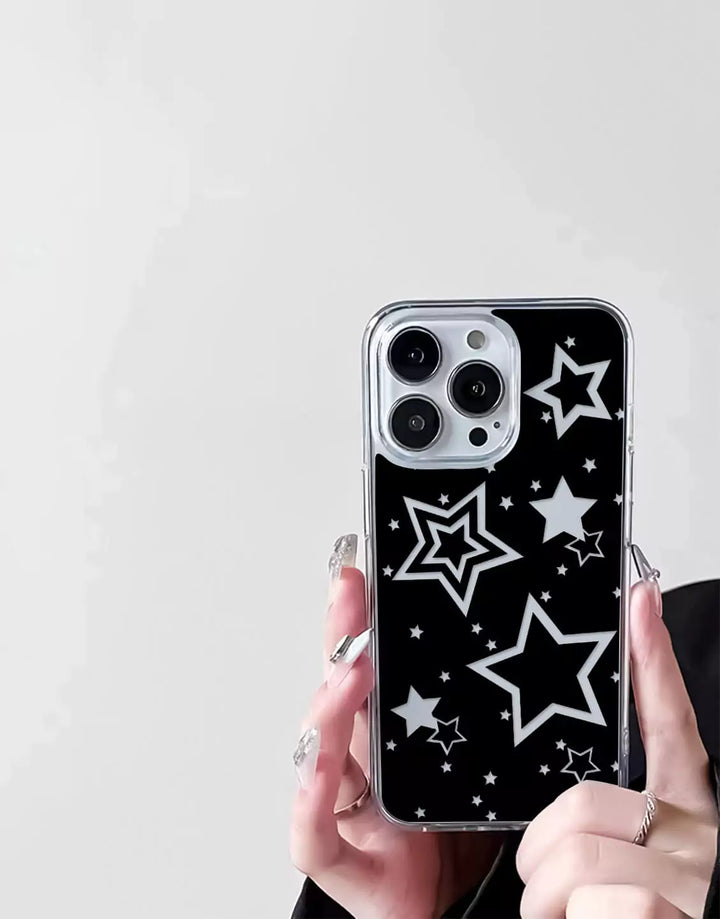 Y2k Stars Phone Case for iPhone 15 14 13 12 11 Pro Max XR XS 8 Aesthetic Stars Phone Case for Samsung Galaxy S23 S22 Ultra S21 S20 S21 Plus