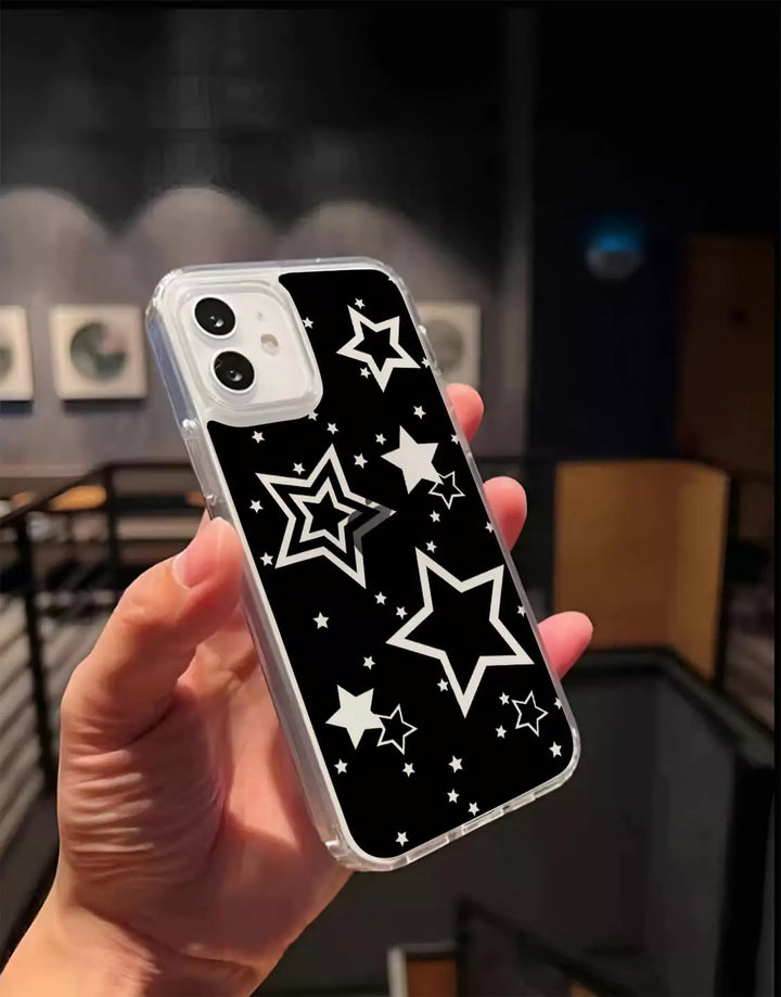 Y2k Stars Phone Case for iPhone 15 14 13 12 11 Pro Max XR XS 8 Aesthetic Stars Phone Case for Samsung Galaxy S23 S22 Ultra S21 S20 S21 Plus